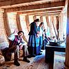 Theaterspieler auf dem Theaterschiff &bdquo;Rouenaise&ldquo;.