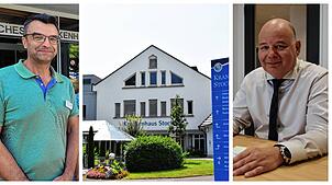 Bernd Zimmermann (links) übernimmt kommissarisch die Leitung des Stockacher Krankenhauses. Michael Hanke (rechts) verlässt laut Auskunft ...