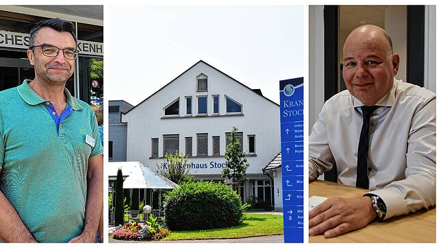Bernd Zimmermann (links) übernimmt kommissarisch die Leitung des Stockacher Krankenhauses. Michael Hanke (rechts) verlässt laut Auskunft ...