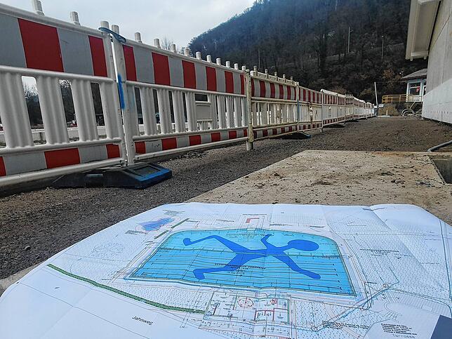 Bild 5: So sieht es auf der Baustelle des Freibads Waldshut aus