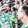 Der Mann am Mikrofon im Fuchsbau: Michael Bernatek aus Lauchringen ist Hallensprecher bei den Handballern der Füchse Berlin.