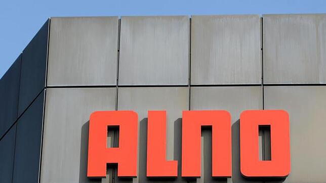 Der Schriftzug Alno ist in Pfullendorf am Alno Werk zu sehen. Foto: Franziska Kraufmann/Archiv