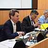 Verbandsdirektor Sebastian Wilske, Vorsitzender Martin Kistler und die Verbandsplaner Jean-Michel Damm und Robert Müller (v.l.) ...