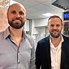 Eric (links) und Marc Schneckenburger leiten das Familienunternehmen in dritter Generation. Hier sind sie bei der Eröffnung der neuen ...