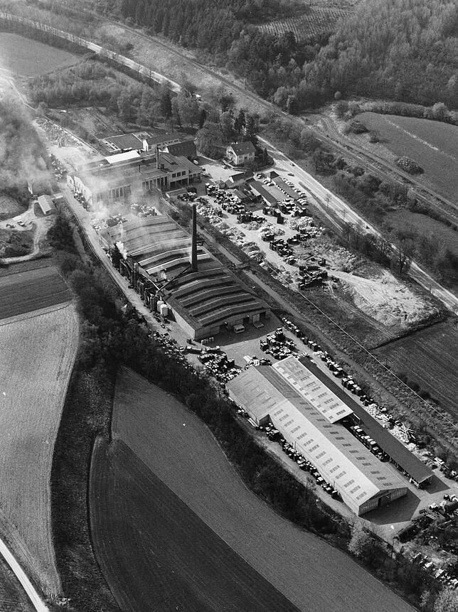 Mai 1979: Die Firma Glatt an der Straße zwischen Stockach und Nenzingen.