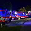 Ein Großaufgebot von Rettungskräften ist in der Nacht zum Sonntag auf der Schwenninger Steige im Einsatz.