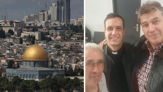 Antonio, Marco und Frank Rocco sitzen in Jerusalem fest.