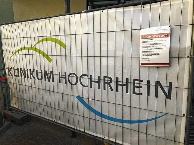 Am Klinikum Hochrhein gab es in der ersten, und aktuell auch in der zweiten Welle, ein Besuchsverbot.
