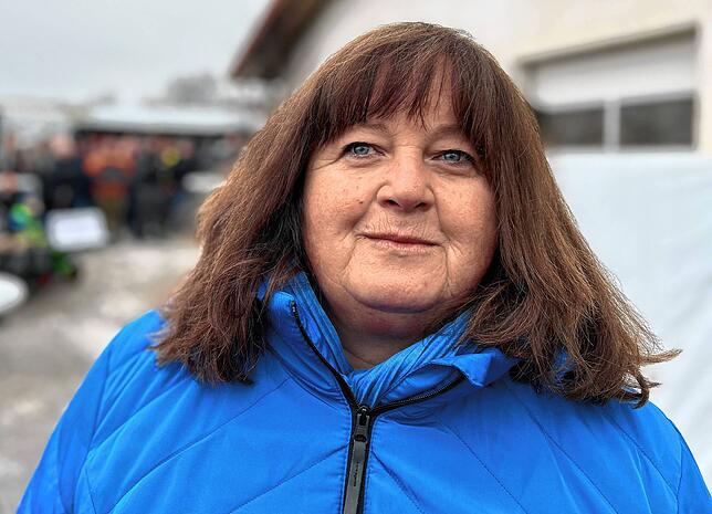 Holz-Spediteurin Monika Kaltenbach aus Vöhrenbach ist ebenfalls zur Demo der Landwirte gekommen.