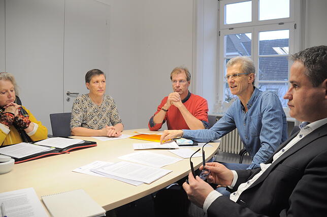 Die Gründungsmitglieder der Bürgerinitiative (von links) Heidemarie Walter, Dagmar Fuchs, Andreas Vogel und Michael Kübler bei ...