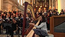 Das Konzert zum 30-jährigen Bestehen gestaltete der Domchor zusammen mit einer Reihe von Gästen. Unser Bild zeigt den Auftritt aller ...