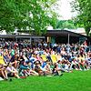 Fußball-Weltmeisterschaft 2018: Viele Gäste haben sich damals zum Public Viewing im Ostbad versammelt, um die Spiele gemeinsam ...