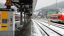 Wie leergefegt ist der Waldshuter Bahnhof am Mittwoch, 10. Januar, dem ersten Tag des dreitägigen Streiks der Lokführer-Gewerkschaft GDL.