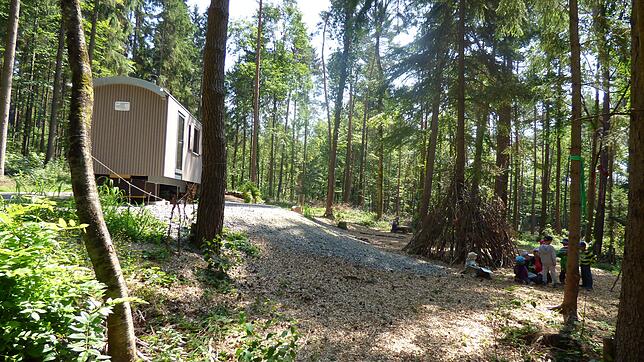 Seit Anfang März gibt es den Markdorfer Waldkindergarten oberhalb der Forsthütte bei Möggenweiler. Die städtische Einrichtung bietet ...