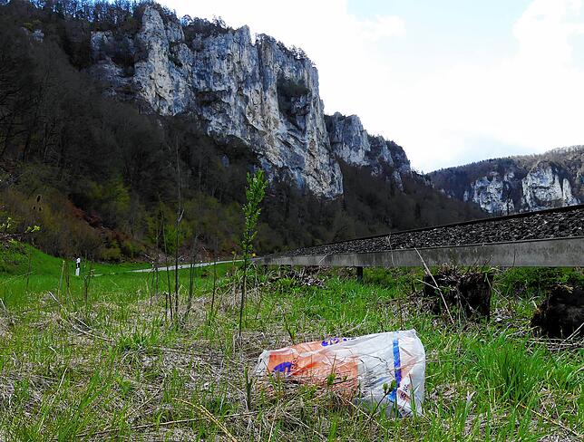 Unrat im Donautal verschandeln nicht nur die Optik, er beeinträchtigt auchdie Lebensräume der Mikroflora und-fauna.