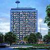 So soll der Wohnturm namens Ode-Lofts einmal aussehen, wenn er fertig ist. Auf 15 Stockwerken können die Menschen dann Wohnungen ...