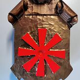 Das achtspeichige Rad erinnert an das Markdorfer Stadtwappen und ziert den Fuß des Marottenstabs.
