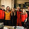 Die Schauspieler Markus Brandl (l-r), Michael Pascher, Sebastian Ströbel, Model Heidi Klum und die Schauspieler Robert Lohr, Luise Bähr, ...