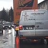Ein Unfall auf der B&nbsp;31 bei Hüfingen sorgt für Stau in der Stadt. Hier in der Schaffhauser Straße.