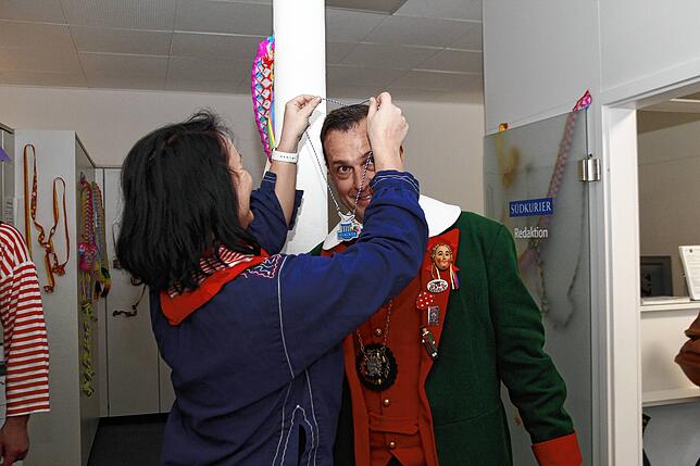 Bild 20: Fasnet Donaueschingen: Närrische Stimmung im SÜDKURIER-Stüble