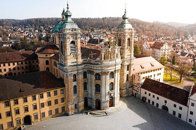 Außenhülle und Vorplatz der Basilika Weingarten sind saniert. Jetzt ist das Innere mit wertvollen Fresken an der Reihe.