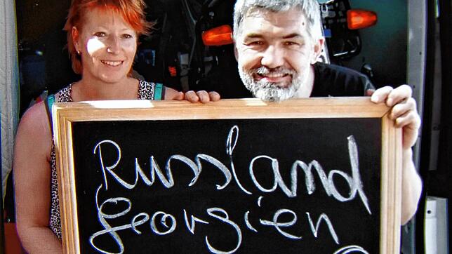 Anke und Josef Dury auf ihrer Fahrt im vergangenen Sommer.