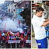 Mitarbeiter aus allen Standorten Deutschlands waren nach Friedrichshafen gekommen, um gegen die Konzernspitze zu protestieren. Sie zogen ...