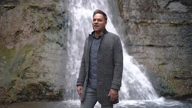 Thomas Sausen an den Schleifenbachwasserfällen.