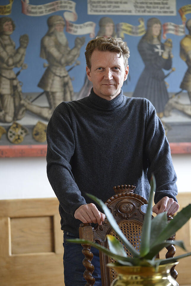 Johannes Freiherr von Bodman. Die Familie ist seit 1488 Teil der Rittergesellschaft Jörgenschild.