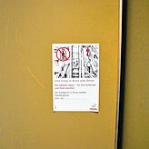 Ein Aufkleber an der Schiebetür informiert am Dienstag, 27. Februar, über den Defekt des Lifts. Zu diesem Zeitpunkt ist der Aufzug in ...