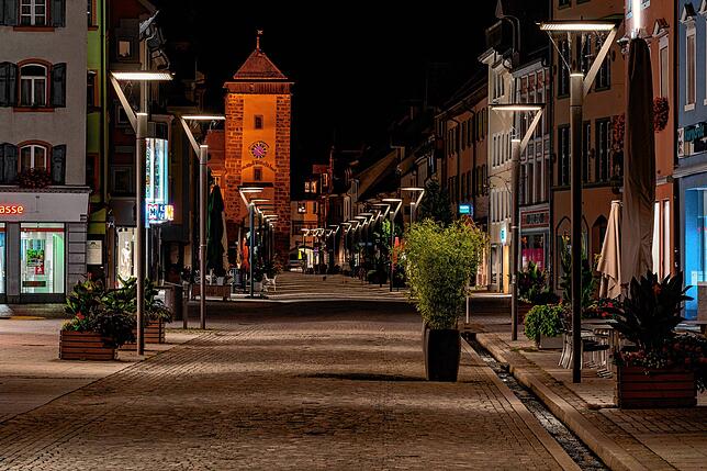 Auch die Stadttürme in Villingen werden nicht mehr angestrahlt.