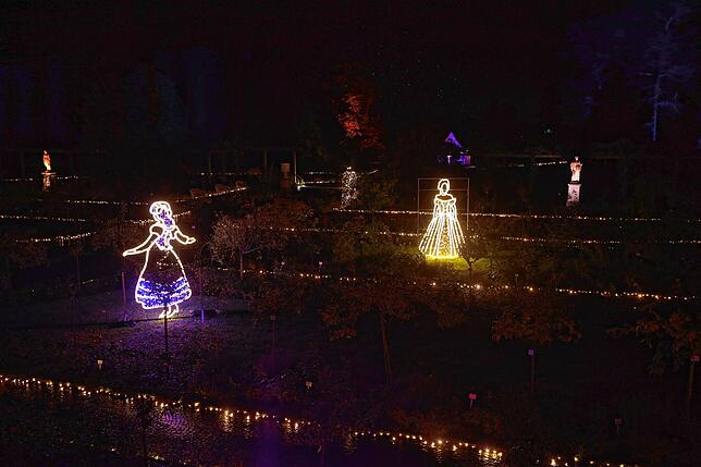 Bild 28: Insel Mainau: Bilder vom Start des Christmas Garden 2023 - Teil 1