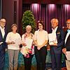 Die Stadträte Jürgen Kempter (links), Maria-Luisa Jessen, (dritte von Links), Monika Haffenegger (vierte von links), Werner Gaiser ...