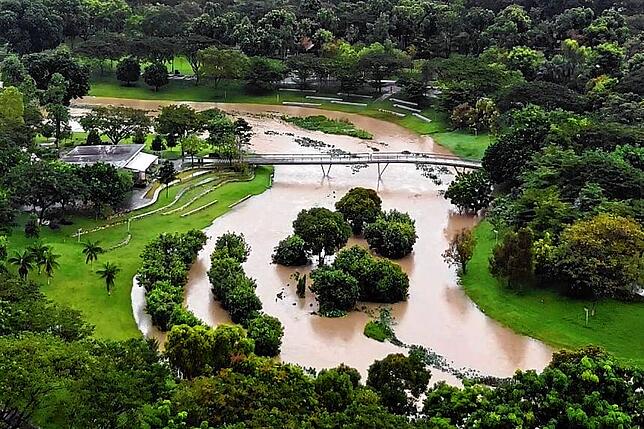 Der Bishan-Ang Mo Kio Park nach Starkregen: Das Projekt gibt es seit 2013.