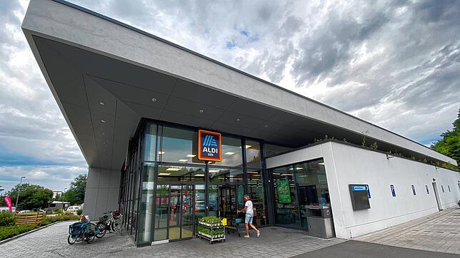 In dieser Filiale von Aldi Süd verweigerte ein Kunde das Tragen einer Maske.