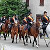 Aufgrund der Corona-Pandemie fiel die Reiterprozession beim Eulogiusfest in Aftholderberg mit sechzehn Reitern deutlich kleiner aus als ...