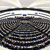 Blick in den Plenarsaal des Europaparlaments.