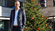 Im Jahresinterview stellt sich Unterkirnachs Bürgermeister Andreas Braun aktuellen Fragen zur Kommunalpolitik. Bild: Cornelia Putschbach