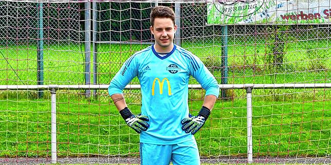 Lachen ist ihm vergangen: Torwart Ramon Winkler vom FC Wallbach war beim 0:8 seiner Elf bei der SG Mettingen/Krenkingen nun wirklich ...