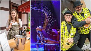Ein Tag rund ums Thema Wein im Freilichtmuseum Vogtsbauernhof, Wasser und Akrobatik im Zirkus in Donaueschingen oder Humor und Mundart ...