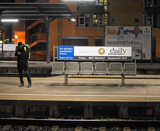 Warten auf den Zug &ndash; kann mitunter etwas länger dauern.