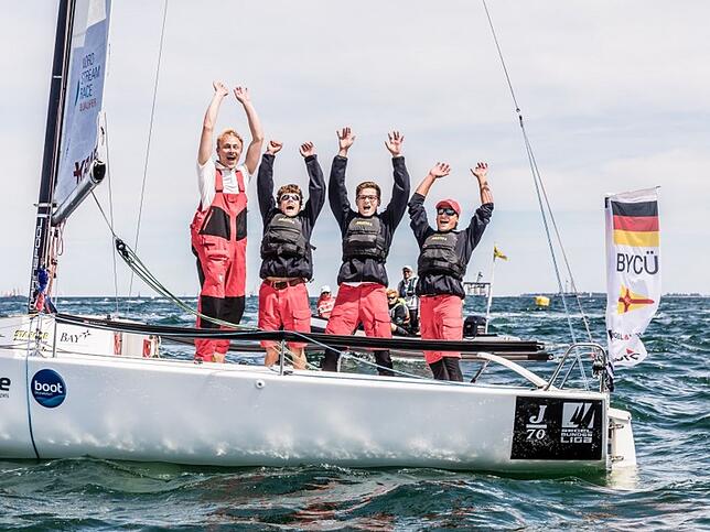 Das Jugend-Segelbundesliga-Team des Bodensee-Yachtclubs Überlingen belegte wie schon im Jahr zuvor den ersten Platz bei der Youth ...