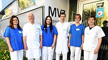 Sie sind das Team hinter dem neuen Medizinischen Versorgungszentrums (MVZ) des GLKN (von links): Annett Hammer, Sebastian Jung (Leiter ...