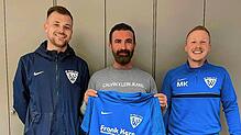 Wechsel im Trainer-Team des SV Weil II: Sandro Samardzic (links) übergibt seinen Posten an Ulas Sengül. Marco Kern (links) bleibt an Bord.