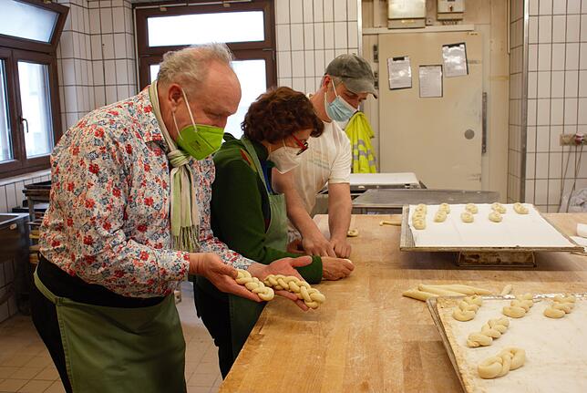 Martin Grath, Dorothea Wehinger, Bäckermeister René Lorenz