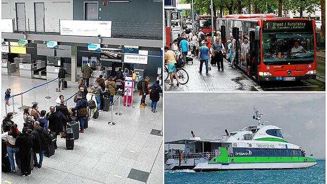 Busse, Bahnen, Flüge, Fähren &ndash; wie stark ist die Region am Montag, 27. März vom Mega-Warnstreik betroffen?