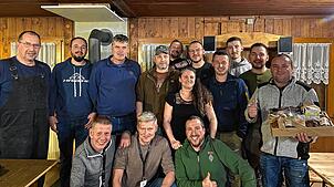 Klaus Bauck, Eduard Beilmann, Andreas Schwendinger (v., v. l), Conrad Gromann, Philipp Widder, Jürgen Wipf, Marc Huber, Nathalie Franke, ...