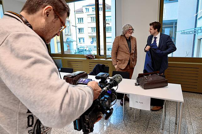 Die Anwälte Gerhard Zahner und Christian Funk (von links) wollen noch am Tag der Urteilsverkündung Berufung einlegen.