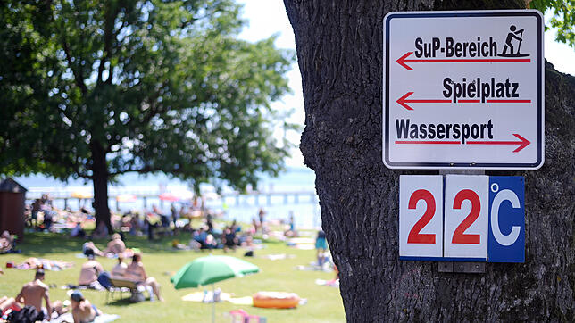 Aktuell liegen die Seetemperaturen um die 20&nbsp;Grad.