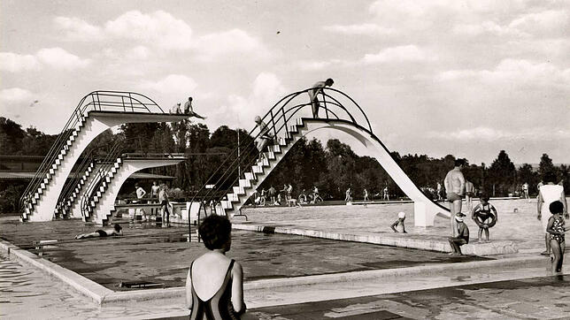 Das Parkschwimmbad im Jahre 1962.